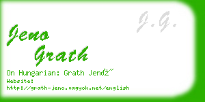 jeno grath business card